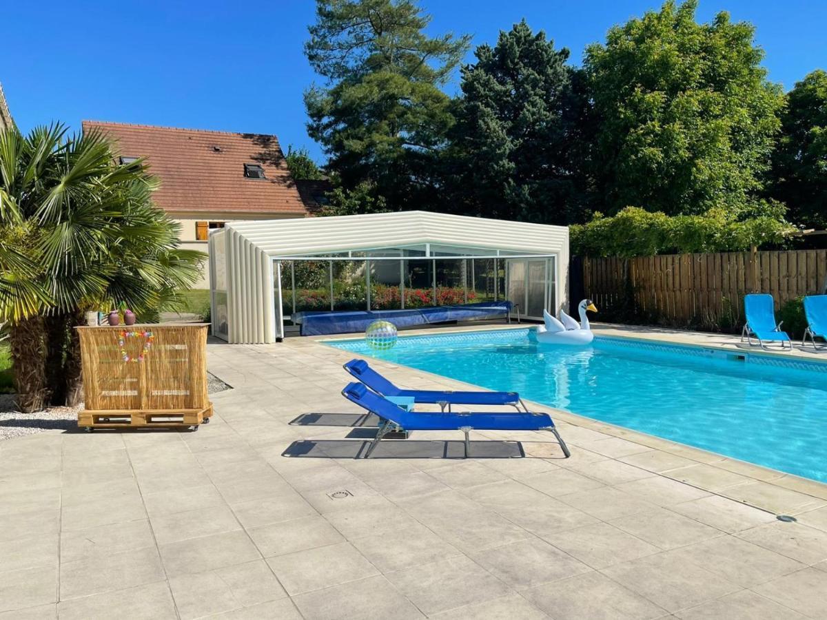 L'Annexe- Guest House Avec Piscine Studio Avec Coin Chambre Rosny-sur-Seine Экстерьер фото