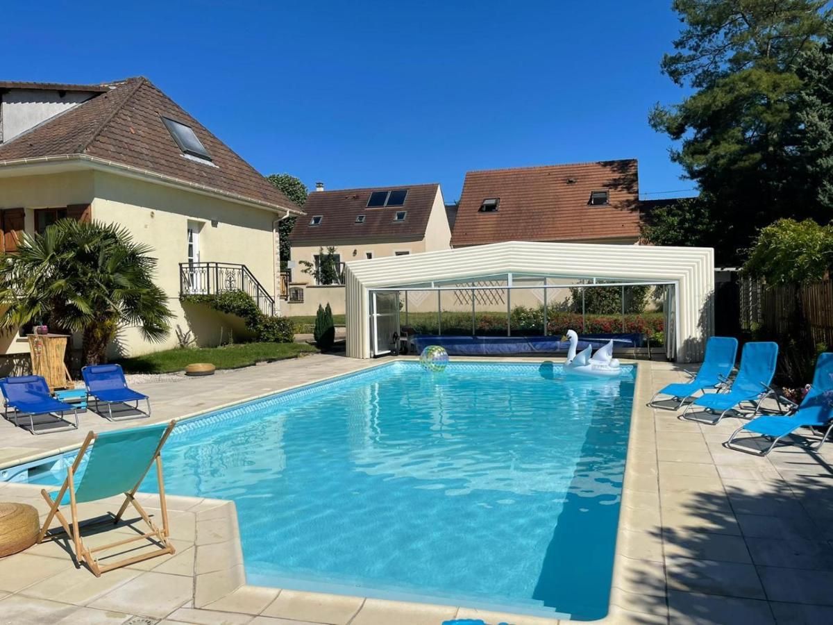 L'Annexe- Guest House Avec Piscine Studio Avec Coin Chambre Rosny-sur-Seine Экстерьер фото