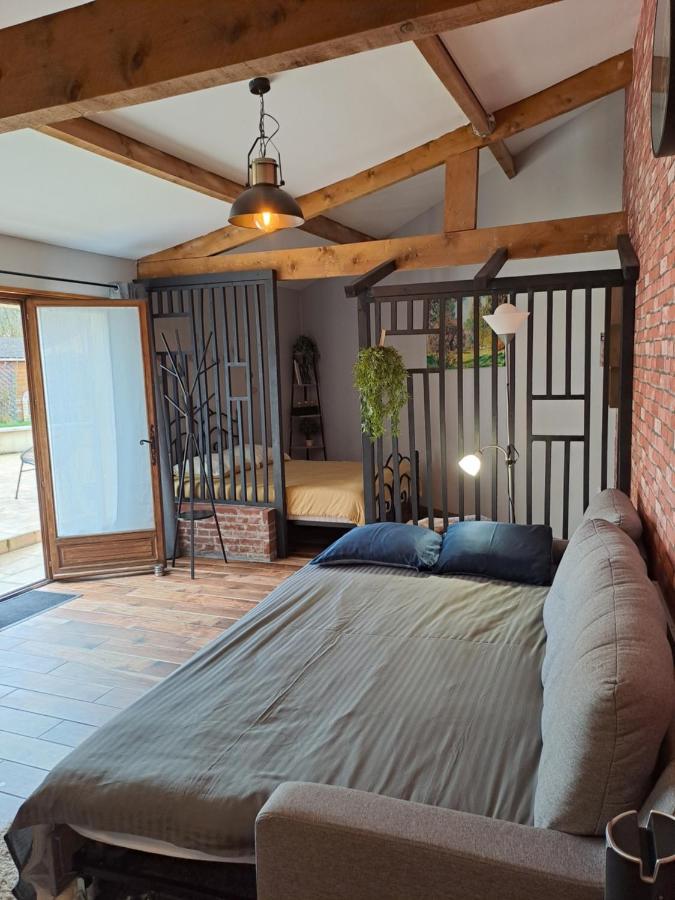 L'Annexe- Guest House Avec Piscine Studio Avec Coin Chambre Rosny-sur-Seine Экстерьер фото